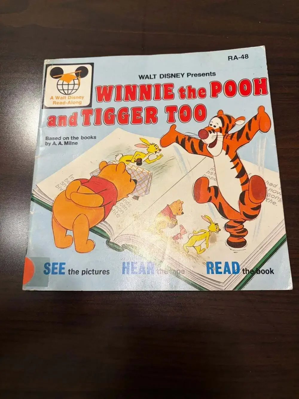 Set of 6 Vintage Walt Disney Read-Along Books